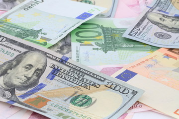 hundred dollar and money background