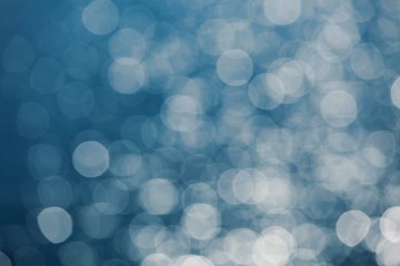 Lights on sea background.