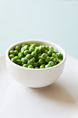 Fresh Uncooked Peas in a Bowl