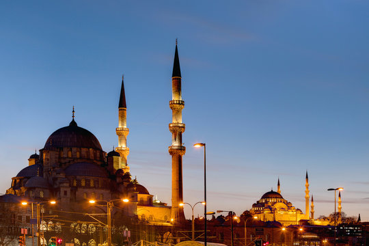 New mosque and Suleymaniye mosque