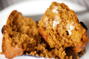 Homemade Gluten-Free Pumpkin Spice Muffin & Melting Butter
