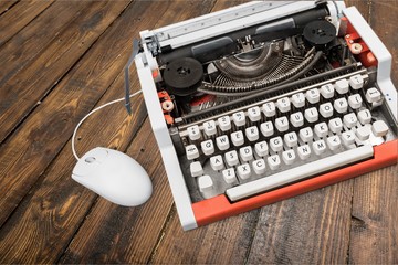 Old, New, Typewriter.