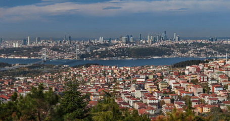 Obraz premium Bosphorus Bridge from Camlica