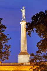 Fototapeta na wymiar Victor monument at night