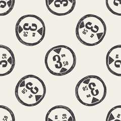Maximum height doodle seamless pattern background