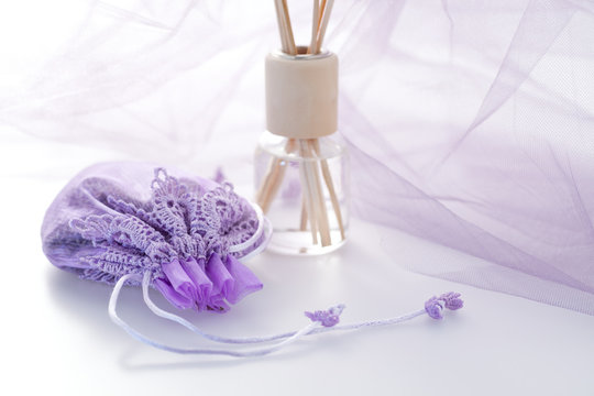 Pretty Purple Things. Lavender Sachet And Reed Diffuser. 