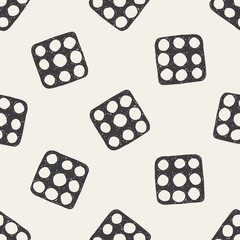 traffic light doodle seamless pattern background