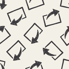 share doodle seamless pattern background