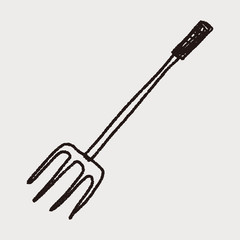 fork doodle