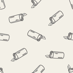 Lighter doodle seamless pattern background
