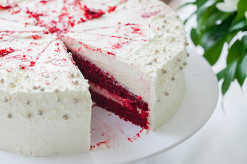 Beautiful strawberry butter cake for wedding day