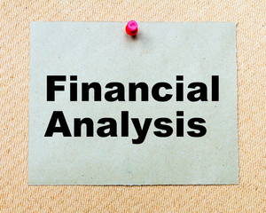 Financial Analysis  written on paper note