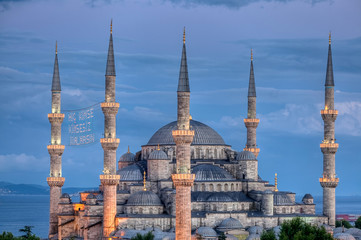 Fototapeta na wymiar Blue mosque Istanbul Turkey