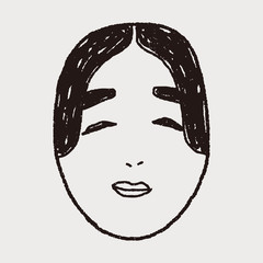 japan mask doodle