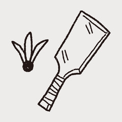 Obraz premium japan Badminton doodle