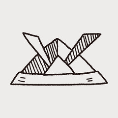 Obraz premium paper samurai helmet doodle