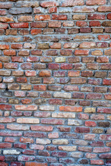 Naklejka premium orange old brick wall