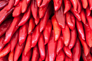 Red Peppers at the bazaar
