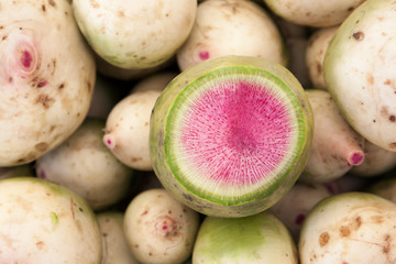 Fresh radish background