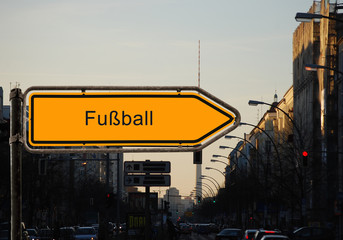 Strassenschild 37 - Fussball