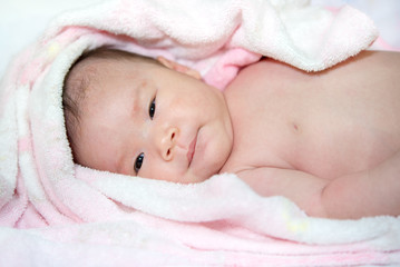 Cute newborn baby