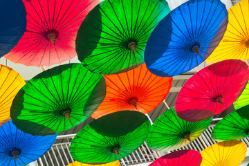 Lots of umbrellas coloring