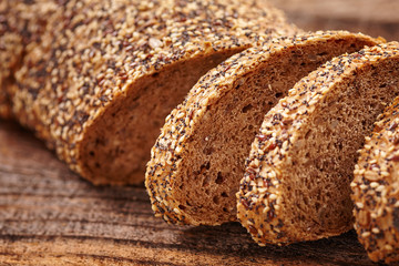 Rye bread with seeds