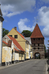 Obraz premium Danimarca,isola di Mon, città di Stege.