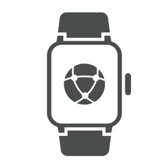Icono smartwatch internet gris