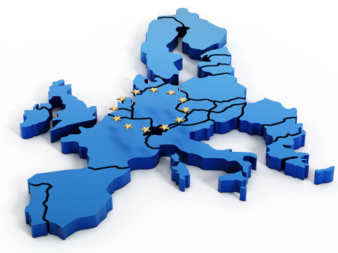 Fototapeta Europe map
