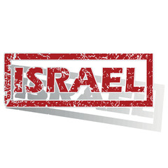 Israel outlined stamp