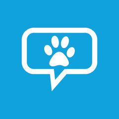 Paw message icon