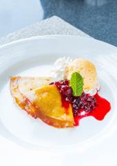 Raspberry Icecream pancake