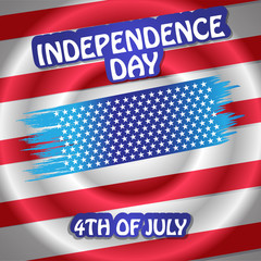 4th Of July American Independence Day Vector Illustration