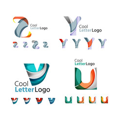 Letter business emblem collection