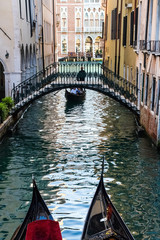 gondola in Venice canal calle
