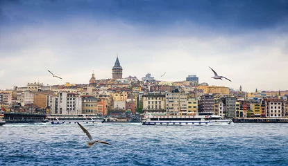 Zelfklevend Fotobehang Istanbul de hoofdstad van Turkije, oostelijke toeristische stad. © seqoya