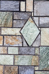 Mediterranean style stone wall