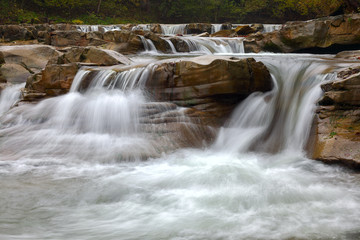 Fototapeta premium mountain river at summer time