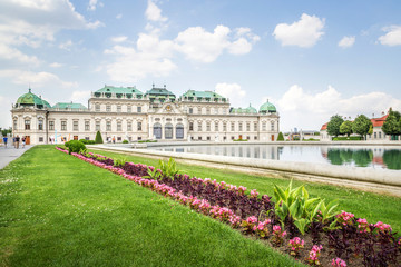 Obraz premium The Belvedere Palace, Vienna, Austria