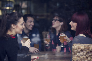 Group Of Friends In Tavern