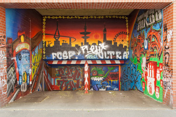 graffiti in hamburg st pauli