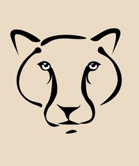 Feline head symbol