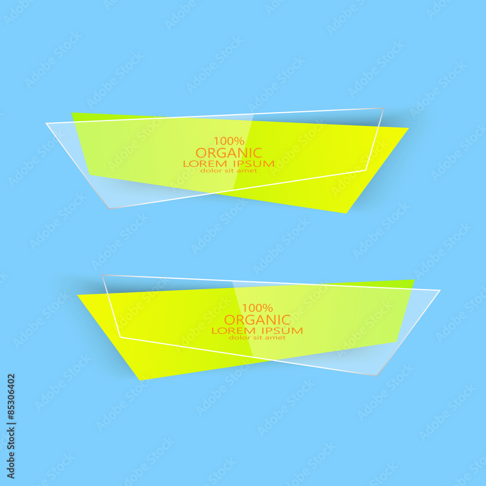 Poster modern colorful set of vector banners for your design