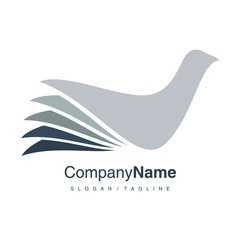 Bird logo icon vector