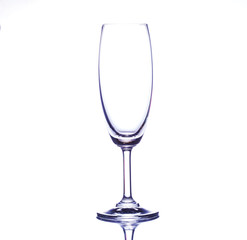 empty wine glass isolated
