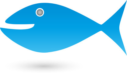 Fisch in blau, Logo