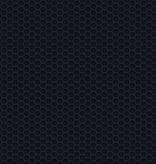 Carbon seamless pattern with hexagons. Vector background