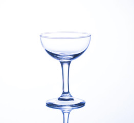 Empty martini glass isolated