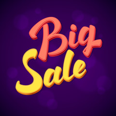 Big Sale calligraphic lettering